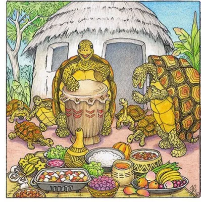 「Quacking Tortoise」：A Nigerian Folk Tale Illustrating Greed and Its Consequences!